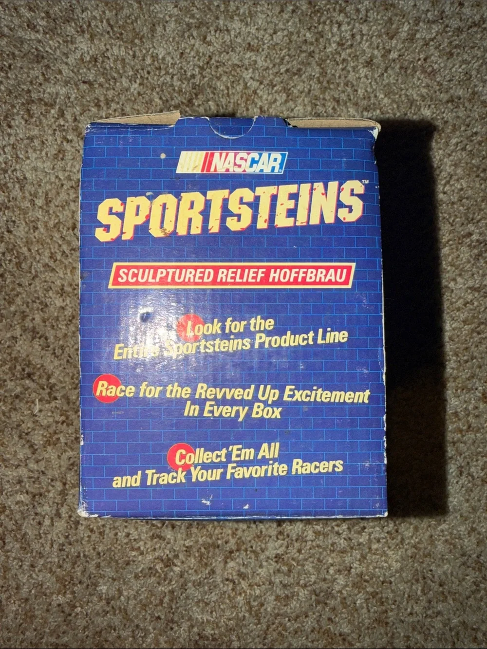 1997 NASCAR SPORTSTEINS 3-D Dale Earnhardt Sculptured Relief Hoffbrau Beer Mug